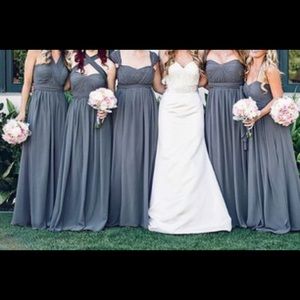 Jenny Yoo Charcoal Bridesmaids Dress